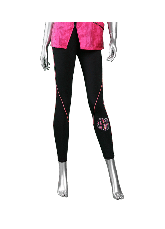 Legging with Contrast Stitching and Paw